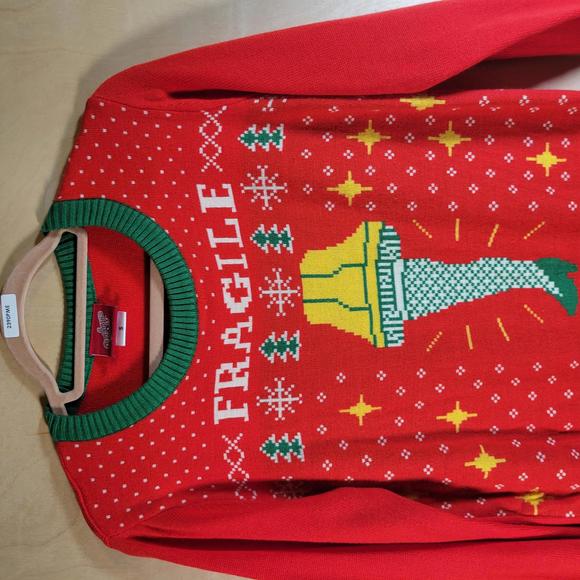 A Christmas Story Xmas Holiday Red Ugly Long Sleeve Sweater Unisex Size S - Picture 7 of 10